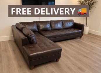 FREE LOCAL DELIVERY 🚚 Genuine Leather Sectional
