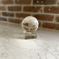 Elegant Crystal Spinning Globe 💎