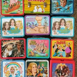 12  Vintage Lunch Boxes.Entire Collection Priced to sell to The collector who appreciates them from our parents estate. See our other great vintage ar