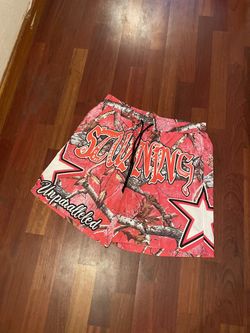 Pink Star Basketball Shorts