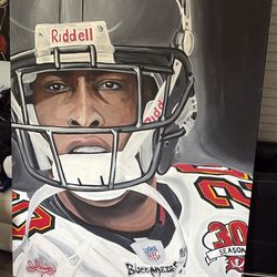 3ft X 4ft Hand Painted Canvas Of Ronde Barber