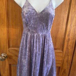 Wild Fable Lavender Dreams Crushed Velvet Y2K Skater Fairy Dress Small