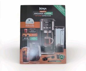 Ninja DualBrew Hot & Iced Coffee Maker -CFP101: 12-Cup, Custom Brew Strength, Removable Reservoir, Glass Carafe