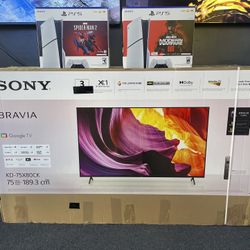 75” Sony Bravía 4K Smart TV