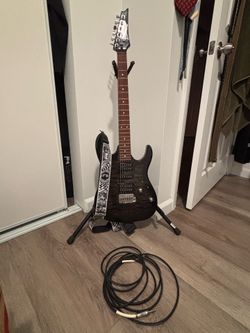 Ibanez GRX70QA Electric Guitar Transparent Black Sunburst