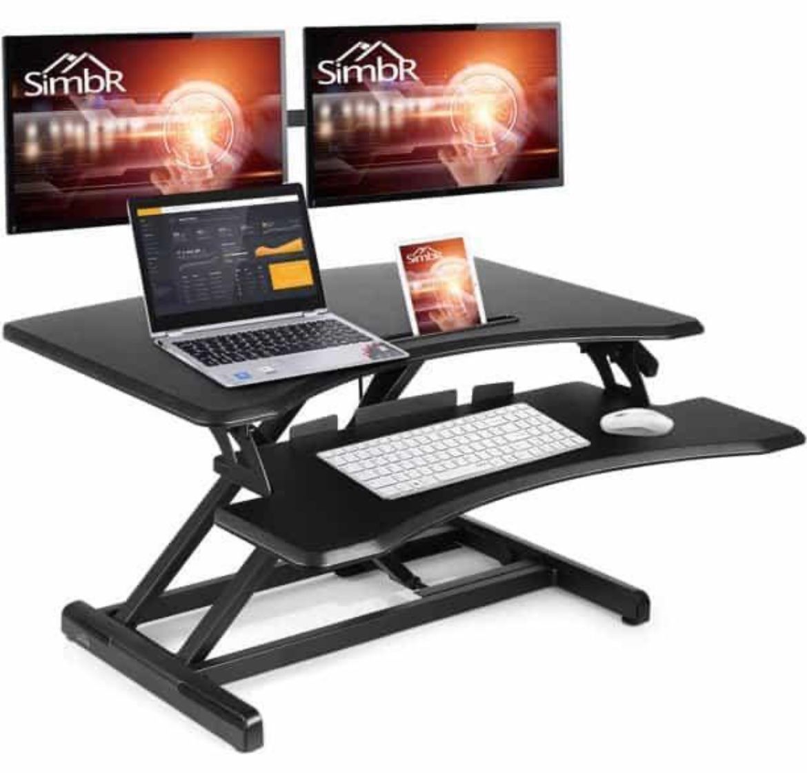 New! SIMBR VM-GSD63 Standing Desk with keyboard tray