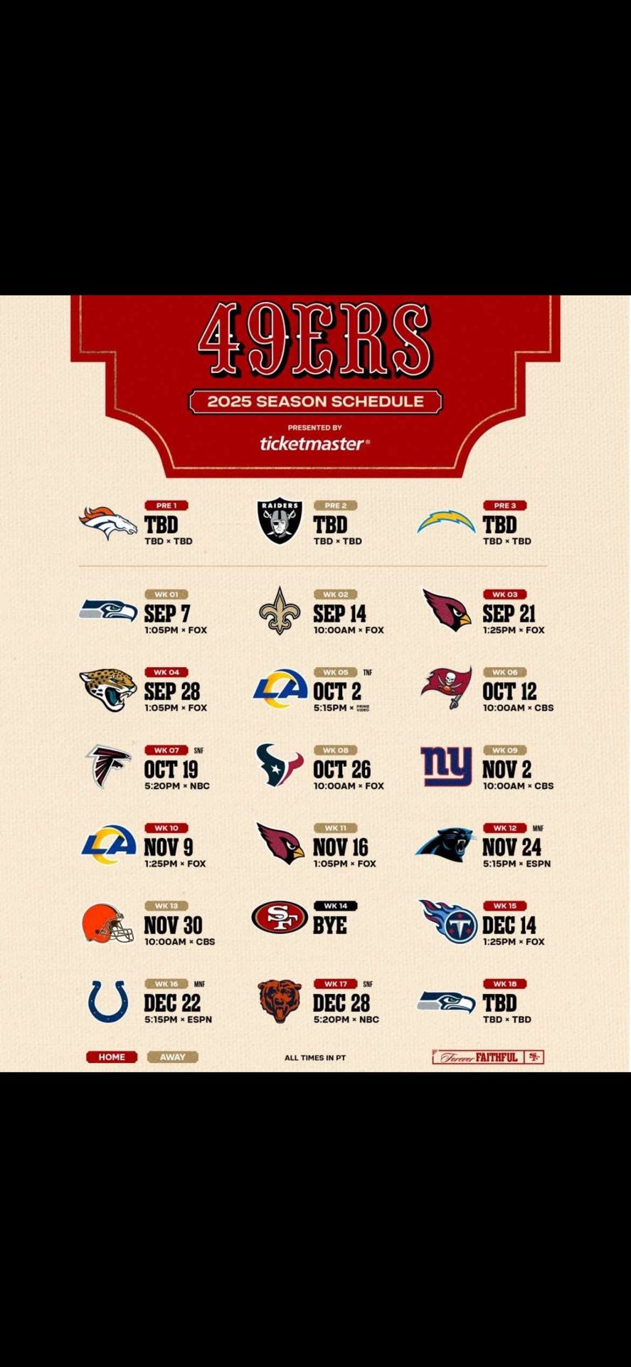 3 Tickets To 49ers Game