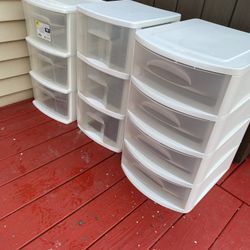 Plastic Storage Drawers 
