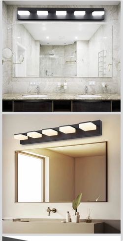 Dimmable vanity bathroom light