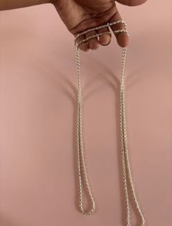 60 Inch Sterling Silver Rope Chain