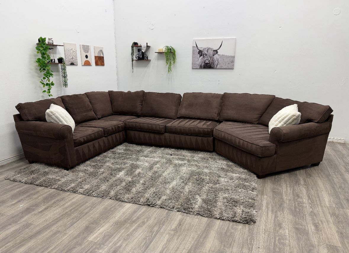 Brown Sectional Couch - Free Delivery