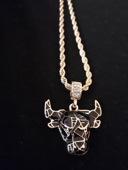 Bulls Designer chain with stones 20"