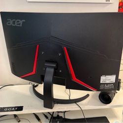 Acer Nitro 31.5in QHD 2560x1440 Curved 180Hz Gaming Monitor EDA323QU S3 1ms, AMD FreeSync