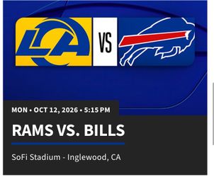 Rams vs bills ( MNF  🎟️ 🎟️ )