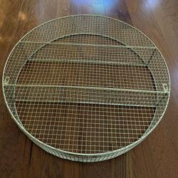 Gold Metal Round  Wall Shelf 