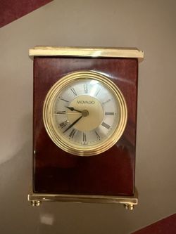 Movado quartz desk/mantel clock