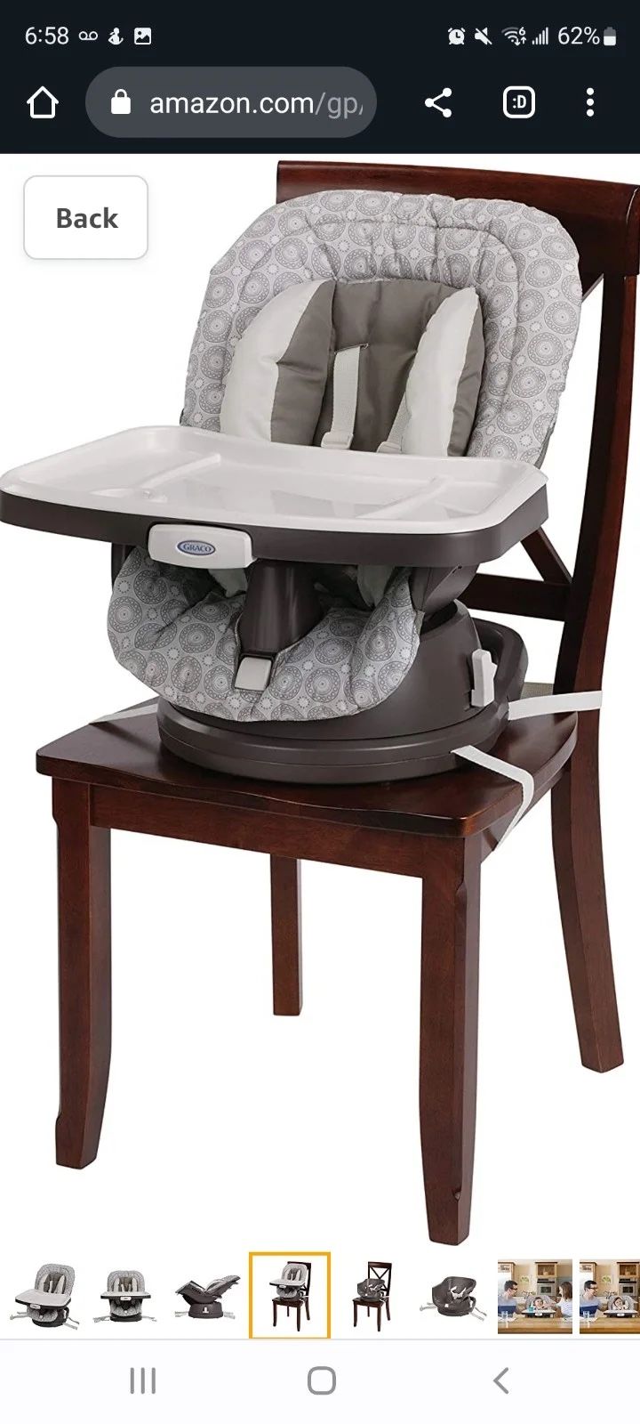 Cargo Space Saver High Chair