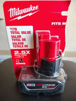 Milwaukee M12 RedLithium XC4.0 Battery/NEW