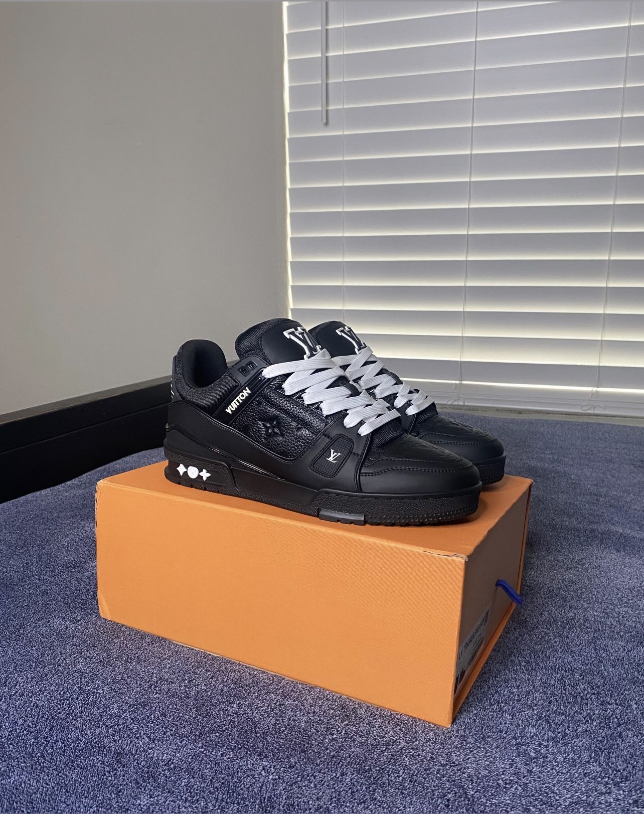 Louis Vuitton Trainer Embossed Monogram Black