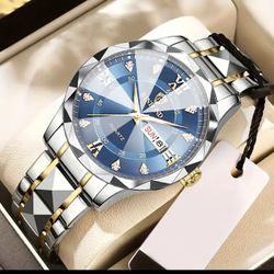 BINBOND Men's Casual Business Waterproof Calendar Luminous  Luxury Quartz watch