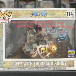 Luffy With Thousand Sunny Funko Auto Colleen Clinkenbeard