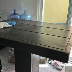 Black dining room table