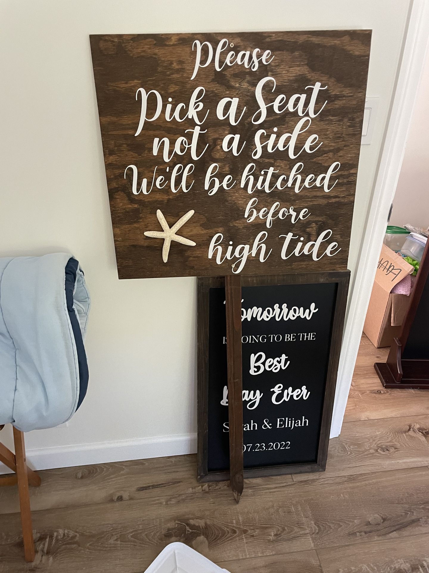 Pick A Seat Wedding Sign 