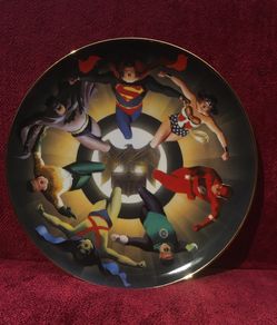 Justice League of America Limited Edition Collector’s Plate - Number Artist Proof/2,500 Signed by Alex Ross