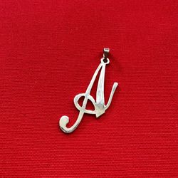 Letter ‘A’ 925 Silver Initial Pendant 