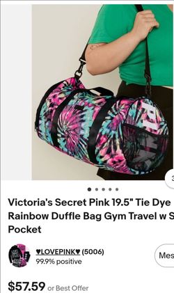 Victoria's secret duffle bag tie dye