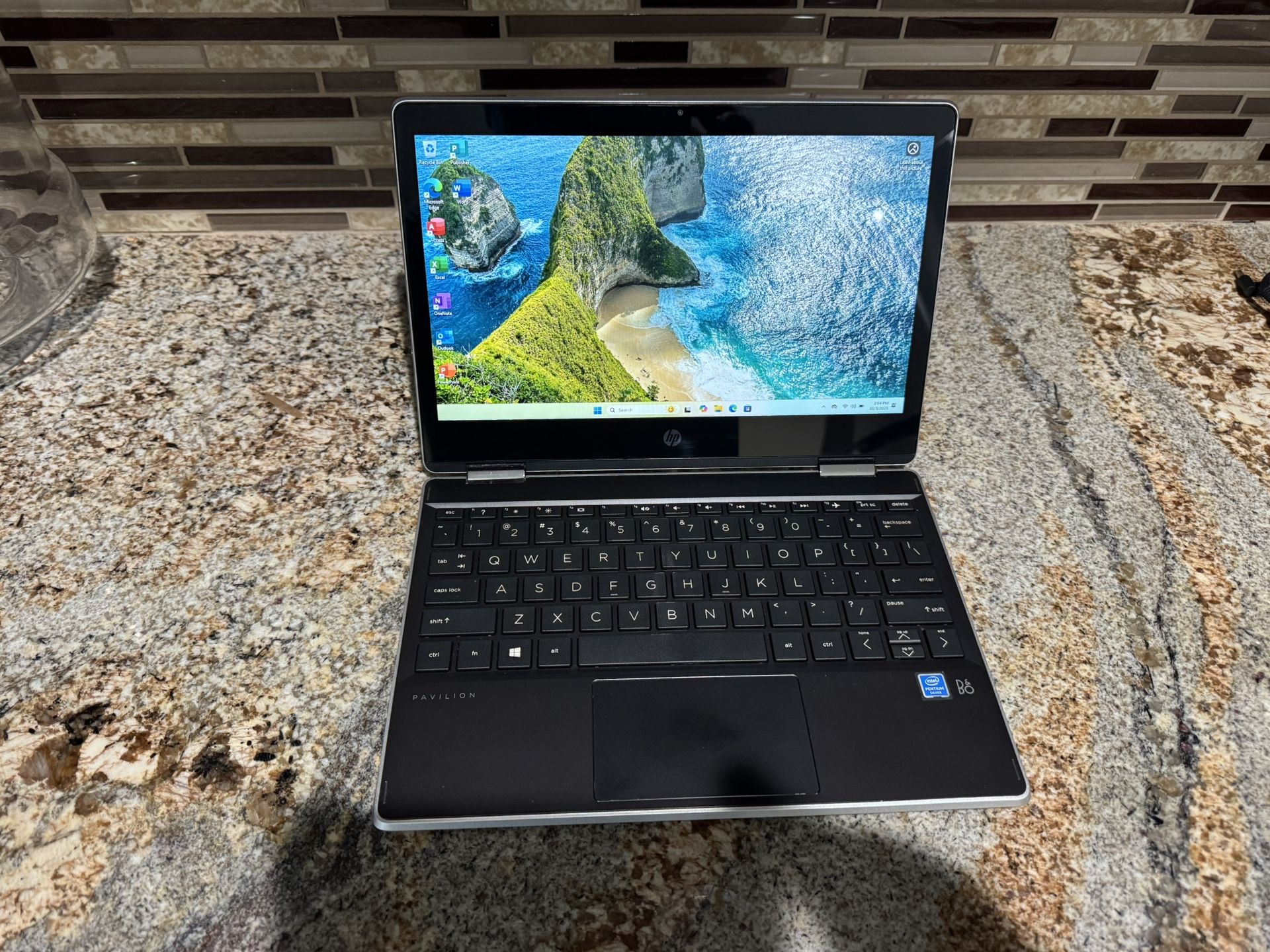 HP x360 Tablet/Laptop - 256 GB SSD - 4 GB RAM - Windows 11 - Microsoft Office 2021