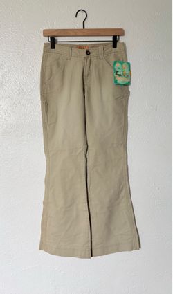 Periscope women’s vintage Y2K beige flare leg pants size 1 NWT