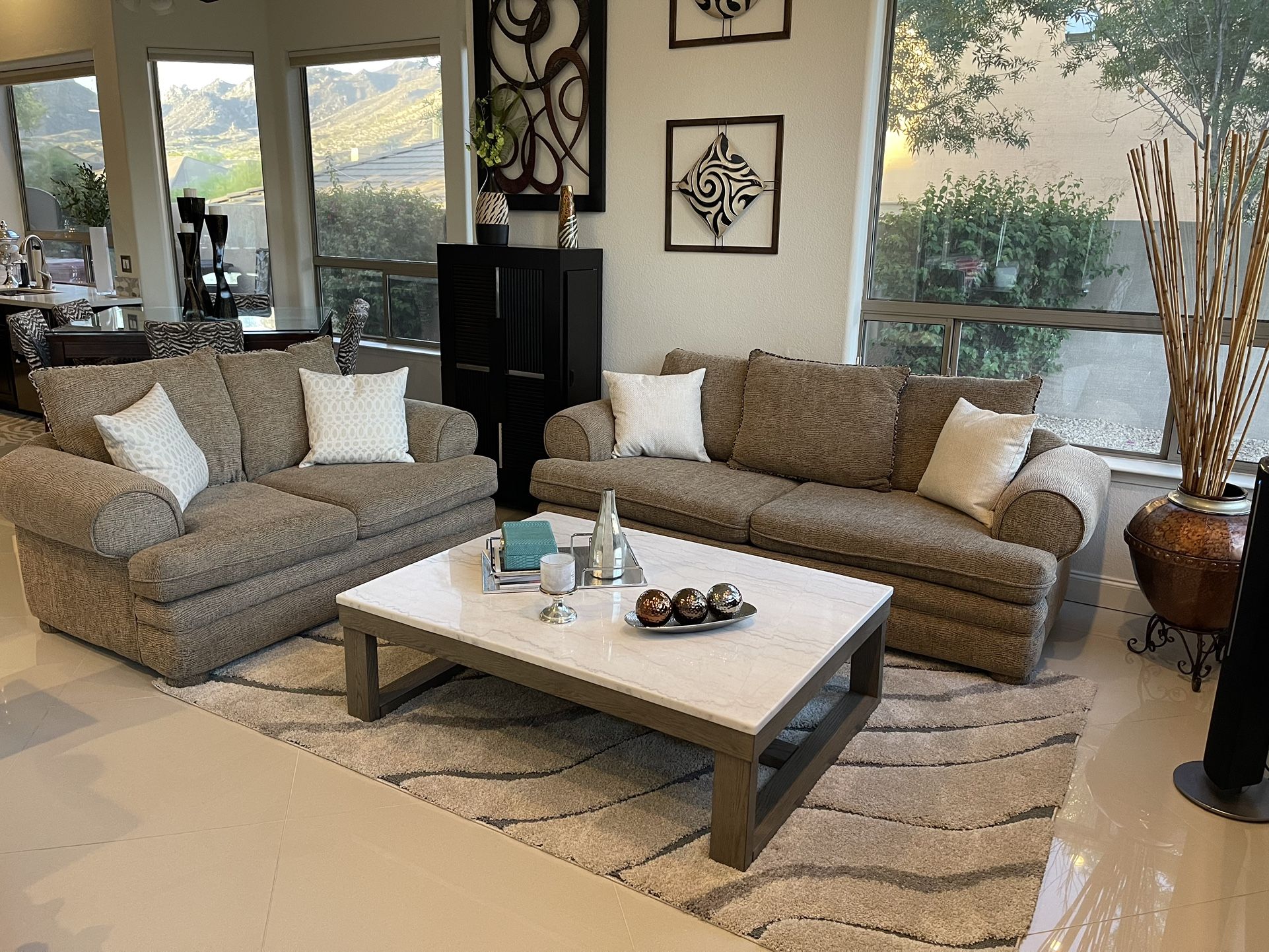 Sofa And Love Seat Set
