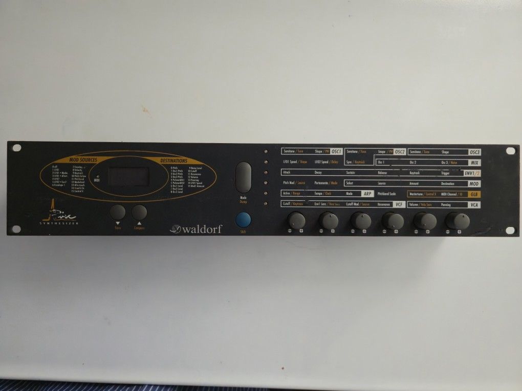 Waldorf Pulse Monophonic Rack Mount Synthesizer