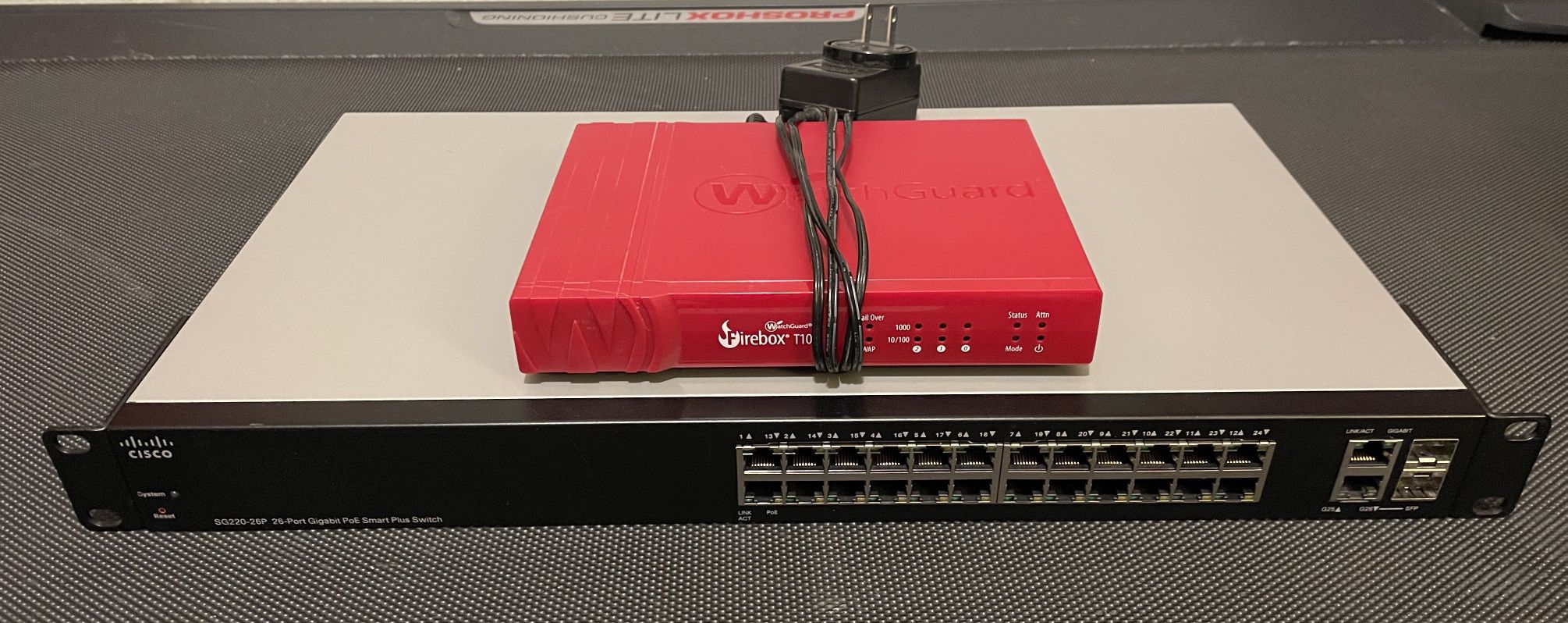 Cisco SG220-26P PoE Switch and WireGuard Firebox T10
