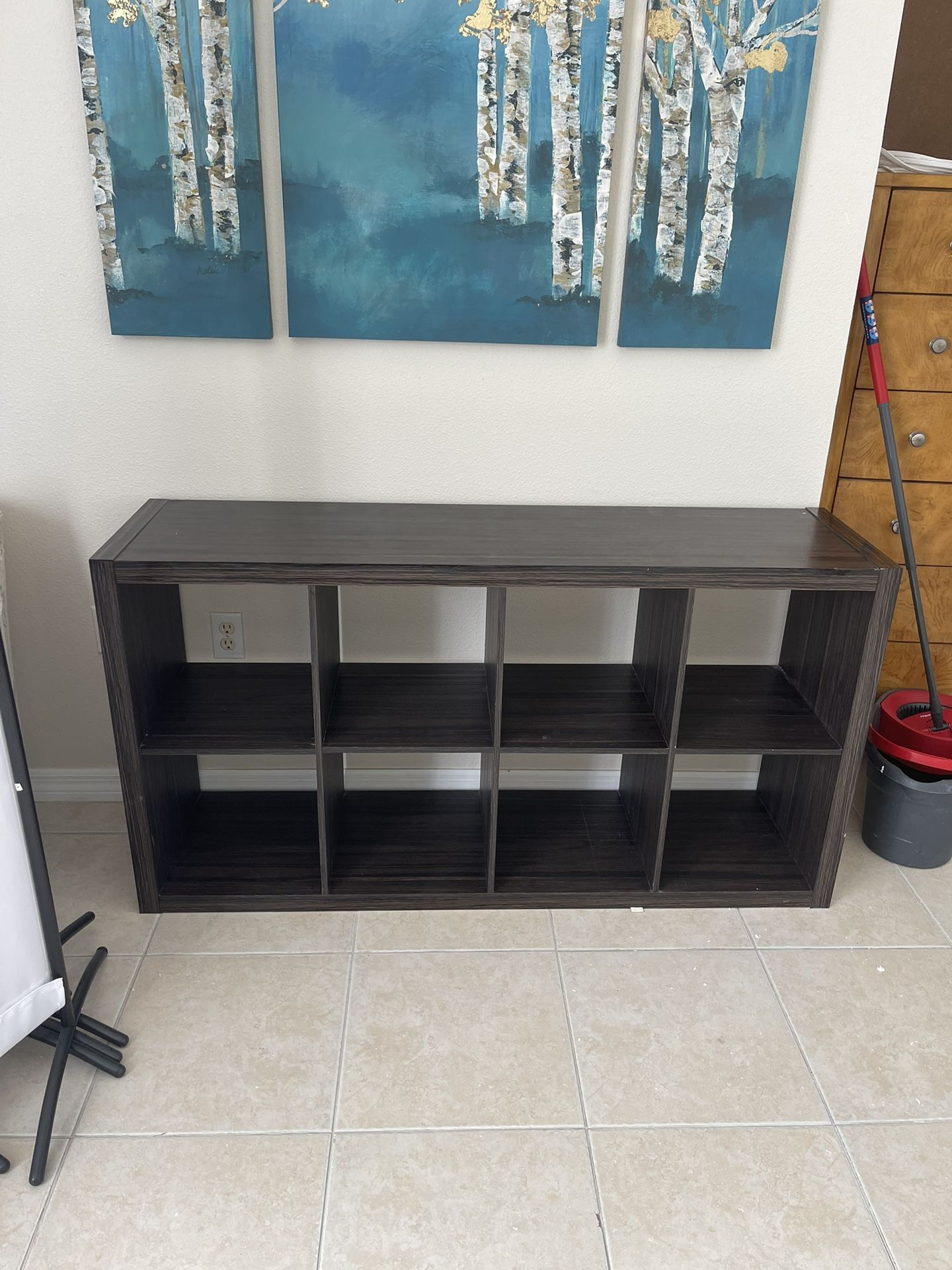 Brown Wooden Dresser/Shelf Cube Storage Organizer