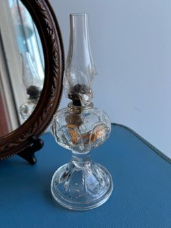 Antique Queen Anne wicker lamp
