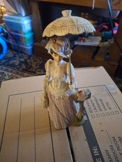 AVON 1988Victorian Lady Figurine with Parasol