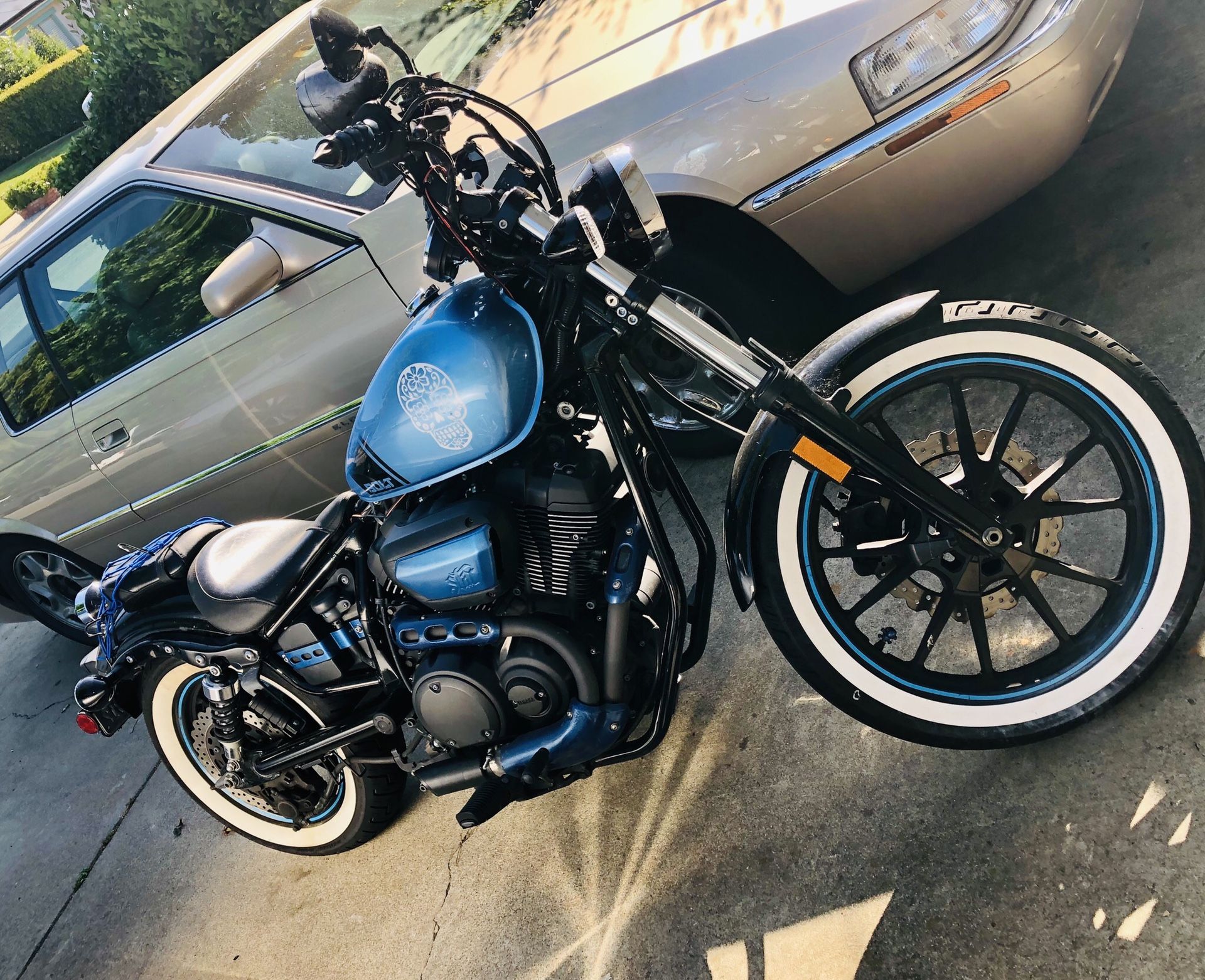 Yamaha bolt sale white wall tires
