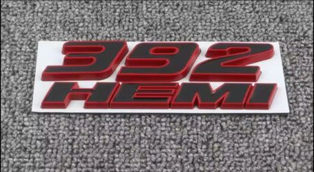 392 hemi badge emblem adhesive back 35 or 2 for 60.  See all pix sold separately SHIPPING AVAILABLE
