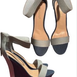 Denim Wedges