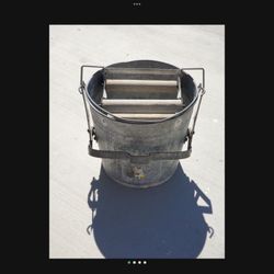 Vintage Galvanized Mop Bucket