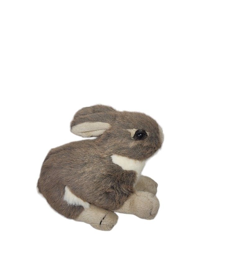 Vintage Realistic Bunny Rabbit Stuffed Animal 10" L Plush - Asian Pacific 