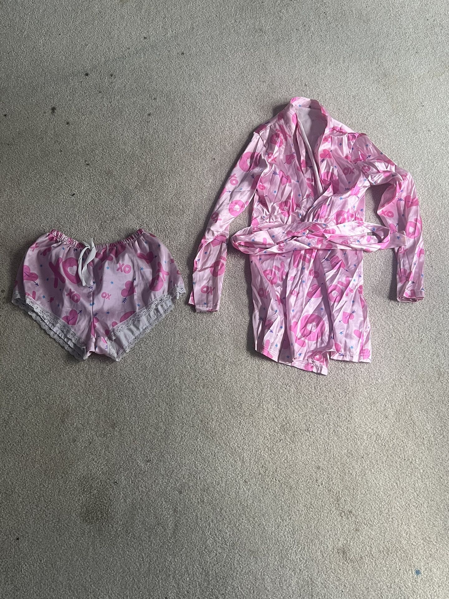 Silk Robe & Short Set