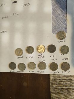 Penny's mixed  steel metal one with error which is double stamped