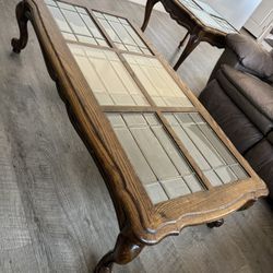Wood Coffee Table Set 