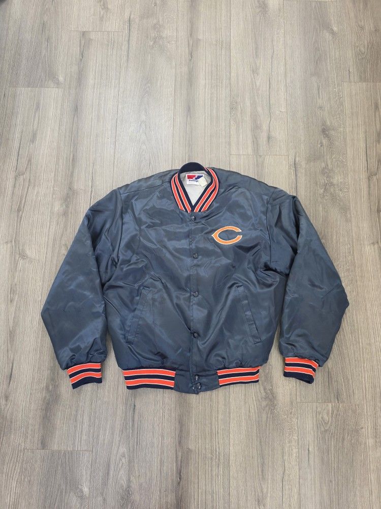 Vintage Swingster Chicago Bears Bomber Jacket Mens Size Large