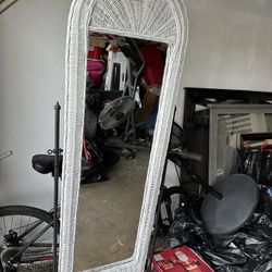Vintage White Mirror 