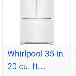 Whirlpool Refrigerator With Ice  Maker And Water Dispenser