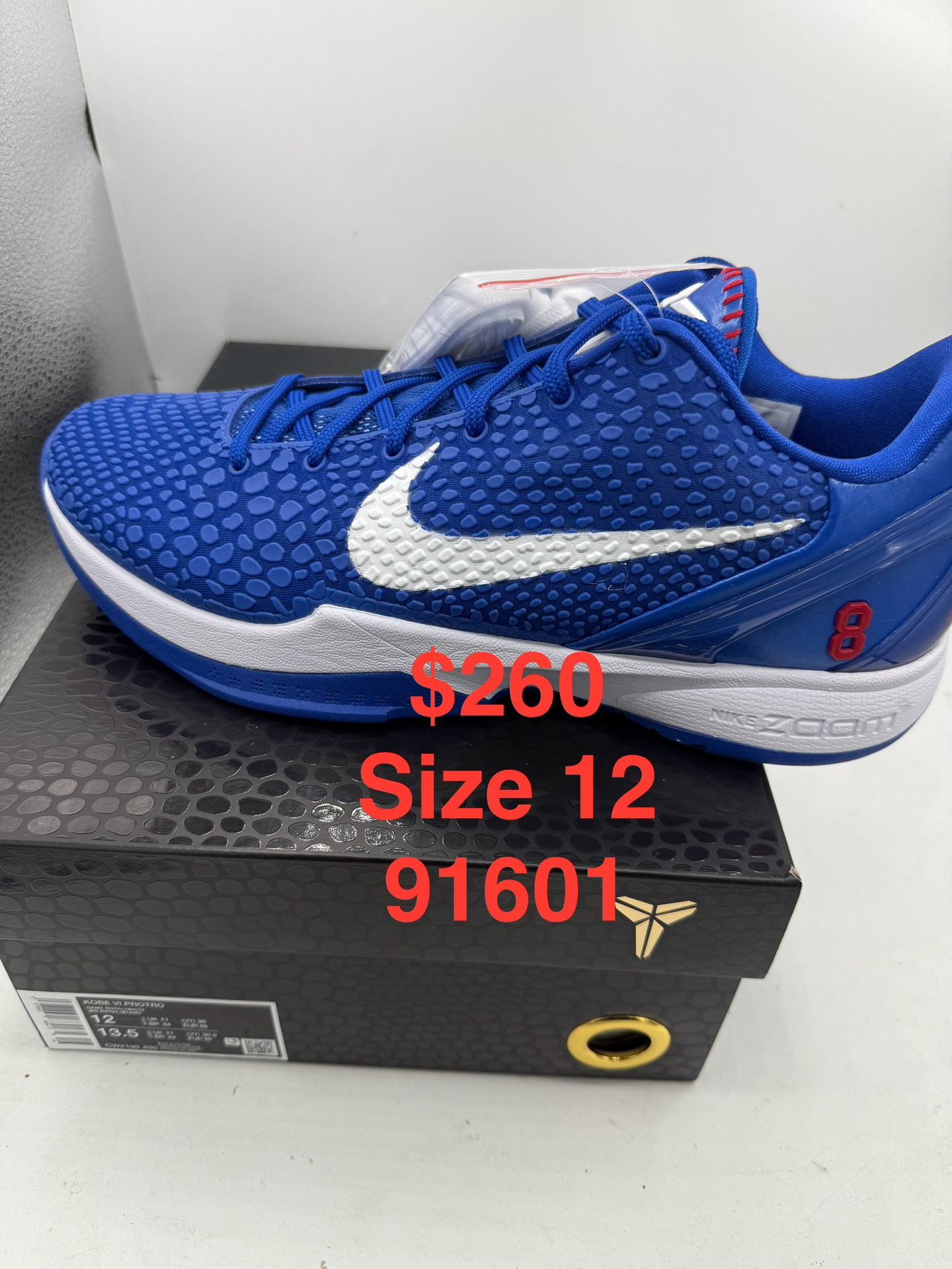 Nike Kobe 6 Protro Dodgers $260
